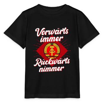DDR Vorwärts Immer Rückwärts Nimmer - Stanley/Stella Kinder T-Shirt MINI CREATOR  - Schwarz - Vorne - Mikhail (115cm)