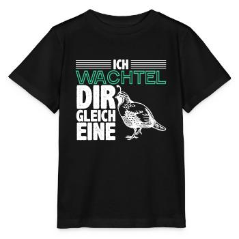 Wachtel - Stanley/Stella Kinder T-Shirt MINI CREATOR  - Schwarz - Vorne - Mikhail (115cm)