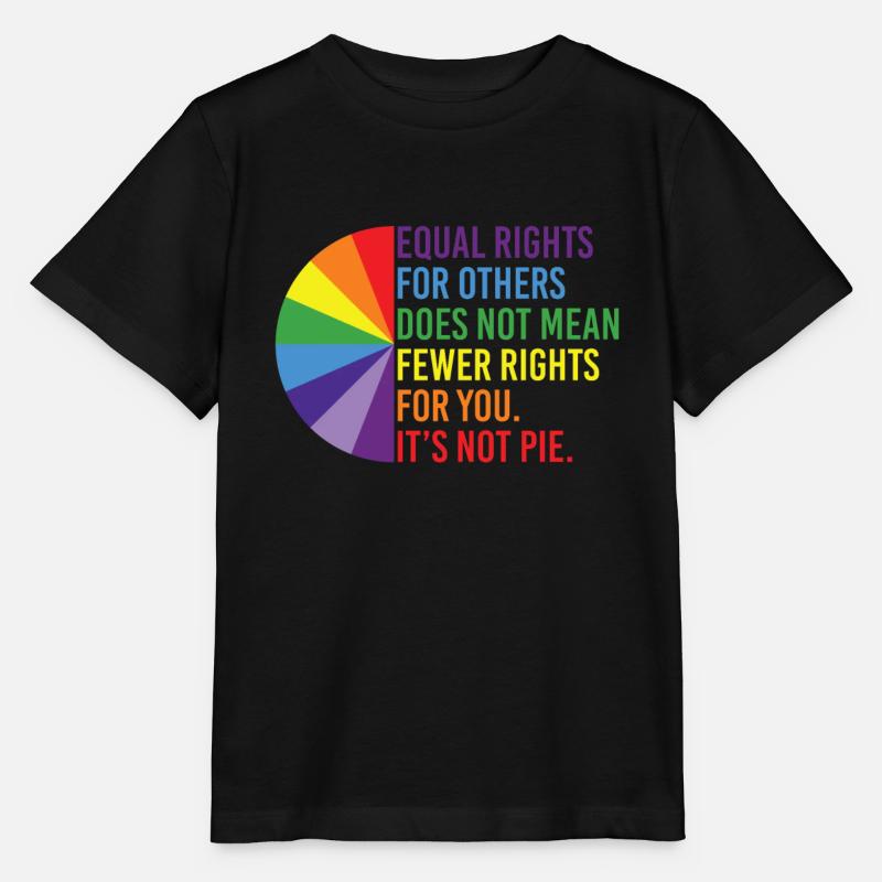 Equal Rights For Others Does Not Mean Fewer Rights - Stanley/Stella Kinder T-Shirt MINI CREATOR  - Schwarz