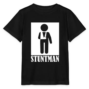 Stuntman Arm Bruch Knochenbruch - Stanley/Stella Kinder T-Shirt MINI CREATOR  - Schwarz - Vorne - Mikhail (115cm)