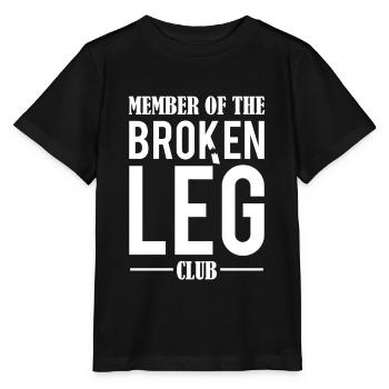 Membre du club de la jambe cassée os cassé - T-shirt bio MINI CREATOR Stanley/Stella Enfant - noir - Devant - Mikhail (115cm)