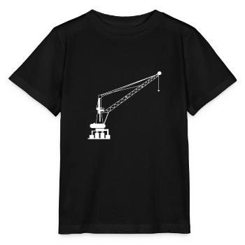 Crane operator - Stanley/Stella MINI CREATOR Kids’ T-Shirt - black - Front - Mikhail (115cm)