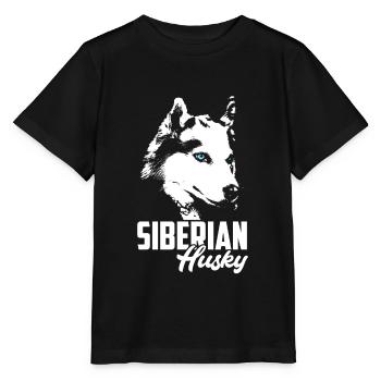 Husky - Stanley/Stella Kinder T-Shirt MINI CREATOR  - Schwarz - Vorne - Mikhail (115cm)