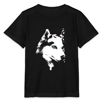 Husky - Stanley/Stella Kinder T-Shirt MINI CREATOR  - Schwarz - Vorne - Mikhail (115cm)