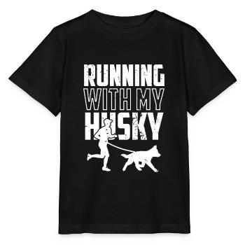 Husky - Stanley/Stella MINI CREATOR Kids’ T-Shirt - black - Front - Mikhail (115cm)
