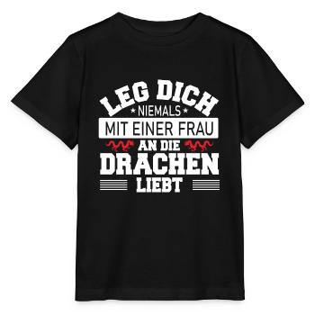 Chinesischer Drache - Stanley/Stella Kinder T-Shirt MINI CREATOR  - Schwarz - Vorne - Mikhail (115cm)
