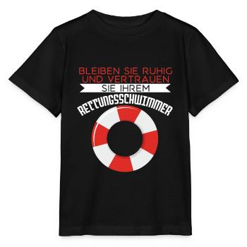 Ich Bin Rettungsschwimmer - Stanley/Stella Kinder T-Shirt MINI CREATOR  - Schwarz - Vorne - Mikhail (115cm)