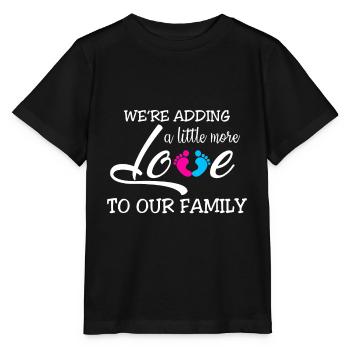 Baby shower pregnancy pregnant baby bump baby - Stanley/Stella MINI CREATOR Kids’ T-Shirt - black - Front - Mikhail (115cm)