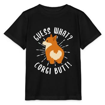 Corgi Po Geschenkidee - Stanley/Stella Kinder T-Shirt MINI CREATOR  - Schwarz - Vorne - Mikhail (115cm)