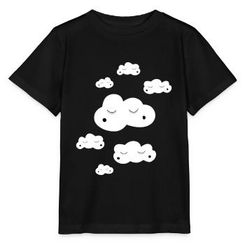 Petits nuages - T-shirt bio MINI CREATOR Stanley/Stella Enfant - noir - Devant - Mikhail (115cm)