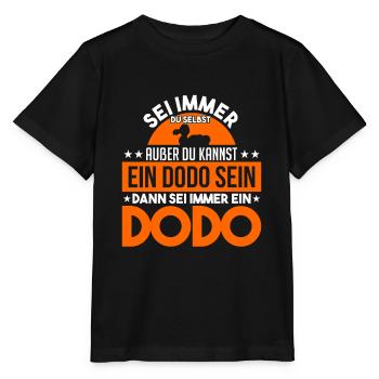 Dodo Dodos Ausgestorben Ornithologie - Stanley/Stella Kinder T-Shirt MINI CREATOR  - Schwarz - Vorne - Mikhail (115cm)