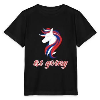 T-shirt Isi Going cheval islandais - T-shirt bio MINI CREATOR Stanley/Stella Enfant - noir - Devant - Mikhail (115cm)