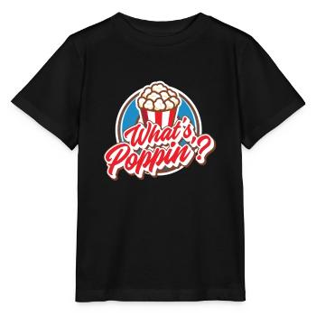 Pop corn - T-shirt bio MINI CREATOR Stanley/Stella Enfant - noir - Devant - Mikhail (115cm)