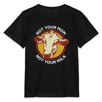 Funny meatless love for animals men women clothing - Stanley/Stella MINI CREATOR Kids’ T-Shirt - black - Front - Mikhail (115cm)
