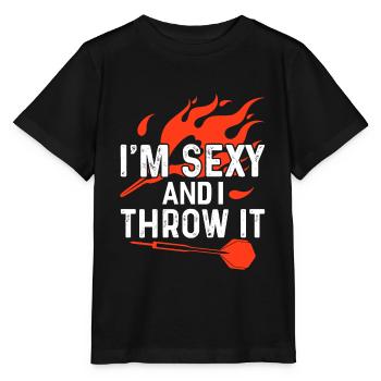 Fléchettes Dart Dartboard Bullseye Dart Arrow Cadeau - T-shirt bio MINI CREATOR Stanley/Stella Enfant - noir - Devant - Mikhail (115cm)