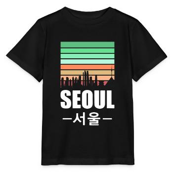 Corée du Sud Séoul Corée Corée Kpop Asie Vacances - T-shirt bio MINI CREATOR Stanley/Stella Enfant - noir - Devant - Mikhail (115cm)