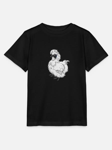 Zijdehoen kippen kippeneieren fokker cadeau - Stanley/Stella Kinder-T-shirt MINI CREATOR  - zwart