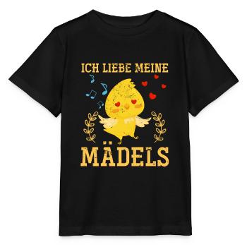 Huhn Dorfkind Landei - Stanley/Stella Kinder T-Shirt MINI CREATOR  - Schwarz - Vorne - Mikhail (115cm)