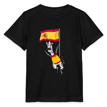 Spain - Stanley/Stella MINI CREATOR Kids’ T-Shirt - black - Front - Mikhail (115cm)