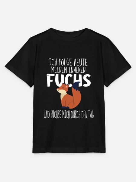Lustige Fuchs Sprüche - Stanley/Stella Kinder T-Shirt MINI CREATOR - Schwarz