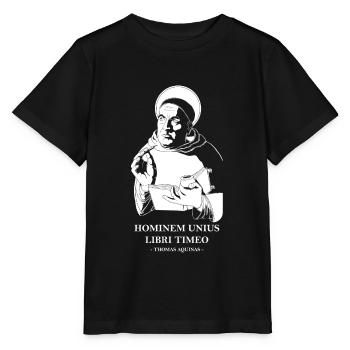 Unius Libri Philosoph Thomas von Aquin Zitat - Stanley/Stella Kinder T-Shirt MINI CREATOR  - Schwarz - Vorne - Mikhail (115cm)