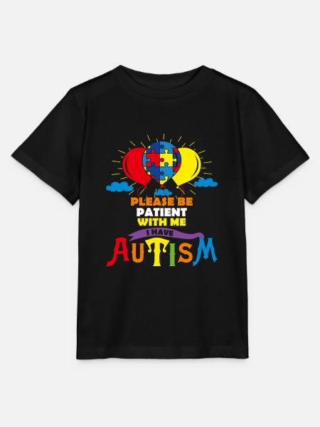 Nette Autismusballons Bitte haben Sie etwas Geduld mit mir IH - Stanley/Stella Kinder T-Shirt MINI CREATOR - Schwarz