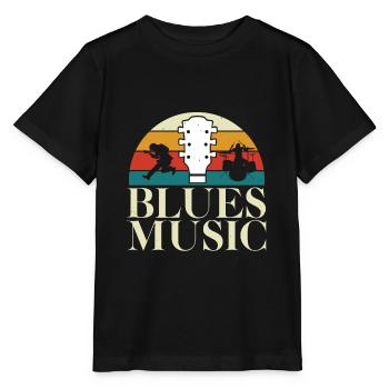 Blues - Stanley/Stella Kinder T-Shirt MINI CREATOR  - Schwarz - Vorne - Mikhail (115cm)