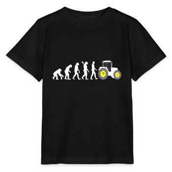 Agriculteur Agriculteur Tracteur Tracteur Ferme Agriculteur - T-shirt bio MINI CREATOR Stanley/Stella Enfant - noir - Devant - Mikhail (115cm)