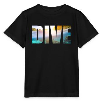 DIVE gift idea for divers diving scuba diving - Stanley/Stella MINI CREATOR Kids’ T-Shirt - black - Front - Mikhail (115cm)