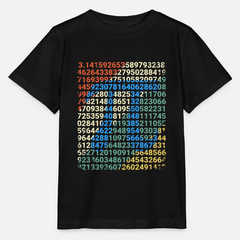 Retro Pi Mathe Vintage Nerd Mathematiker Geschenk - Stanley/Stella Kinder T-Shirt MINI CREATOR  - Schwarz