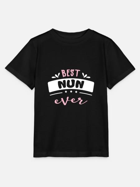Beste Nonne Geschenk - Stanley/Stella Kinder T-Shirt MINI CREATOR - Schwarz