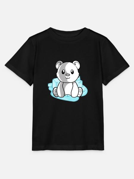 Eisbär Polarbär - Stanley/Stella Kinder T-Shirt MINI CREATOR - Schwarz