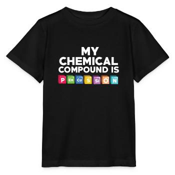 Percussions et batteur - T-shirt bio MINI CREATOR Stanley/Stella Enfant - noir - Devant - Mikhail (115cm)