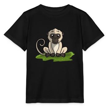 Monkey Monkey - Stanley/Stella MINI CREATOR Kids’ T-Shirt - black - Front - Mikhail (115cm)