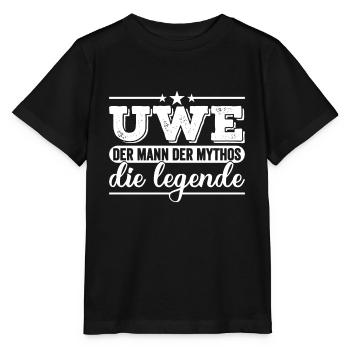 Uwe Namenstag Spruch Geschenk - Stanley/Stella Kinder T-Shirt MINI CREATOR  - Schwarz - Vorne - Mikhail (115cm)