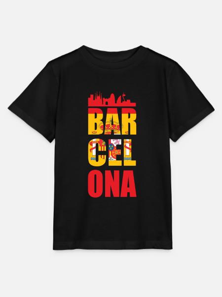 Barcelona - Stanley/Stella Kinder T-Shirt MINI CREATOR - Schwarz