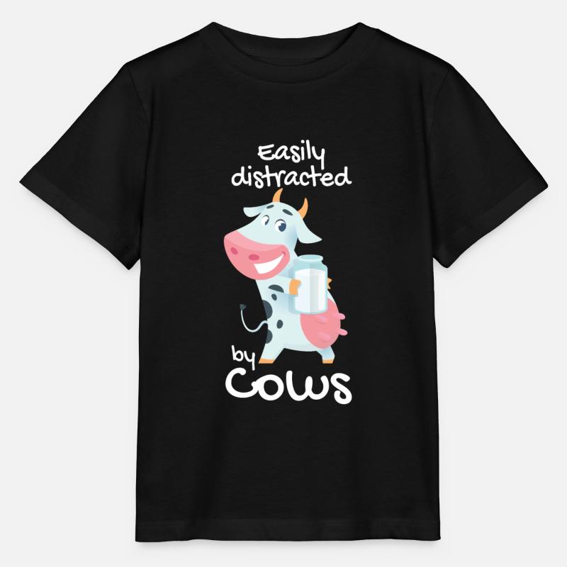 Kuh - Stanley/Stella Kinder T-Shirt MINI CREATOR  - Schwarz