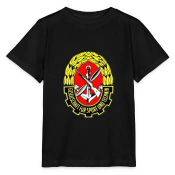 DDR Gesellschaft Für Sport Und Technik - Stanley/Stella Kinder T-Shirt MINI CREATOR  - Schwarz - Vorne - Mikhail (115cm)