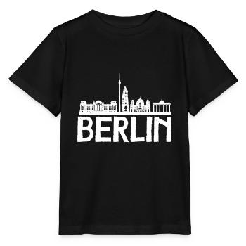 Skyline Berlin - Stanley/Stella Kinder T-Shirt MINI CREATOR  - Schwarz - Vorne - Mikhail (115cm)