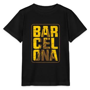 Barcelone - T-shirt bio MINI CREATOR Stanley/Stella Enfant - noir - Devant - Mikhail (115cm)