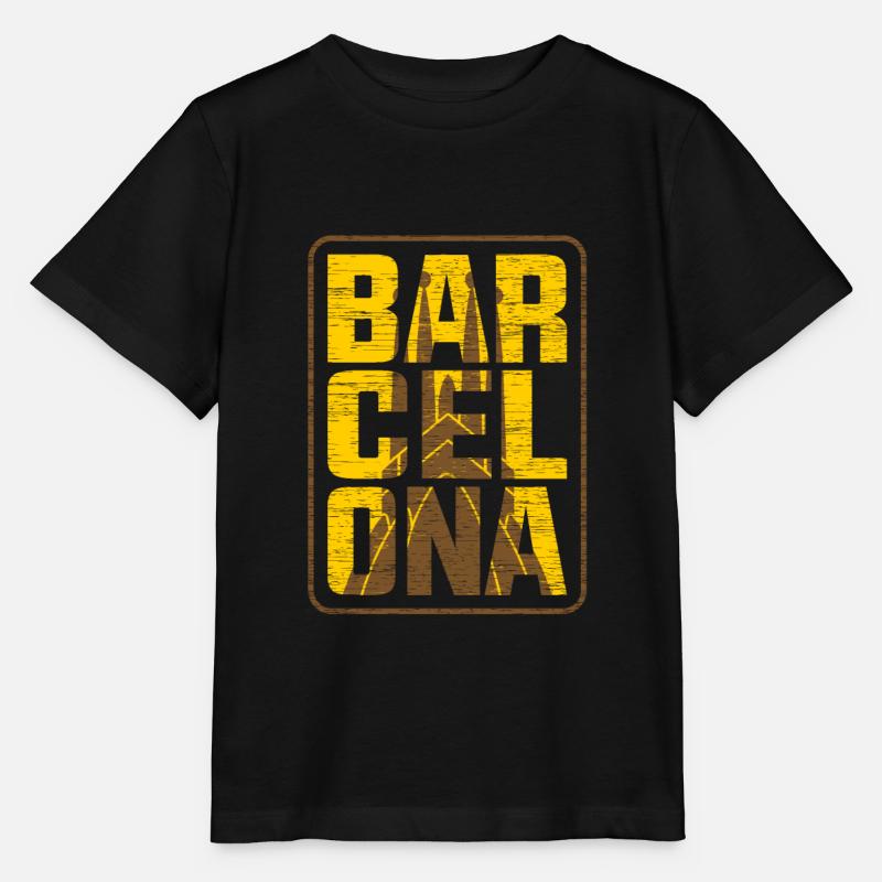 Barcelone - T-shirt bio MINI CREATOR Stanley/Stella Enfant - noir