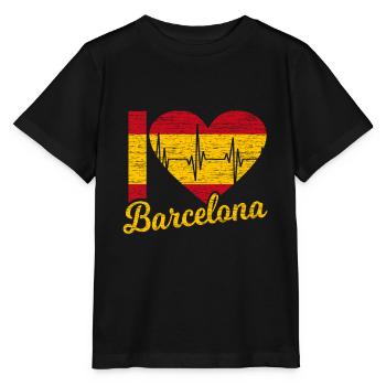 Barcelona - Stanley/Stella MINI CREATOR Kids’ T-Shirt - black - Front - Mikhail (115cm)