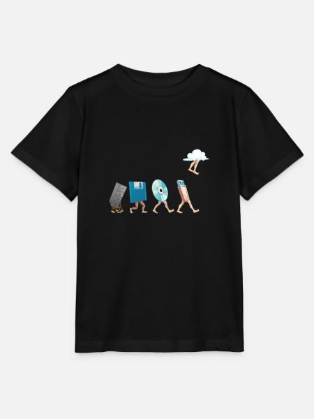 Computer Engineering Software Diskette USB Wolke - Stanley/Stella Kinder T-Shirt MINI CREATOR - Schwarz
