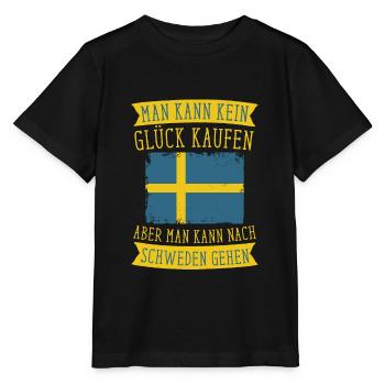 Schweden Skandinavien Schwede - Stanley/Stella Kinder T-Shirt MINI CREATOR  - Schwarz - Vorne - Mikhail (115cm)