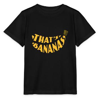 banane - T-shirt bio MINI CREATOR Stanley/Stella Enfant - noir - Devant - Mikhail (115cm)