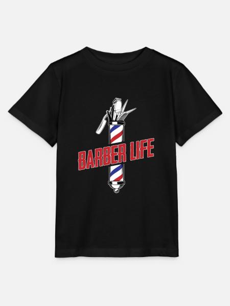 Barber Barbershop Barbier Bart - Stanley/Stella Kinder T-Shirt MINI CREATOR - Schwarz