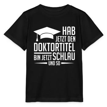Doktortitel Doktor Promotion - Stanley/Stella Kinder T-Shirt MINI CREATOR  - Schwarz - Vorne - Mikhail (115cm)