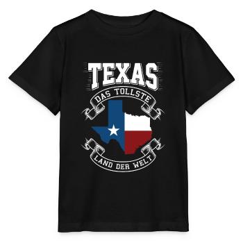 Texas - Stanley/Stella Kinder T-Shirt MINI CREATOR  - Schwarz - Vorne - Mikhail (115cm)