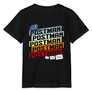 Post Postman Post disant lettre Postman Gift - T-shirt bio MINI CREATOR Stanley/Stella Enfant - noir - Devant - Mikhail (115cm)