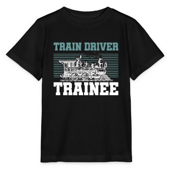 Train driver - Stanley/Stella MINI CREATOR Kids’ T-Shirt - black - Front - Mikhail (115cm)